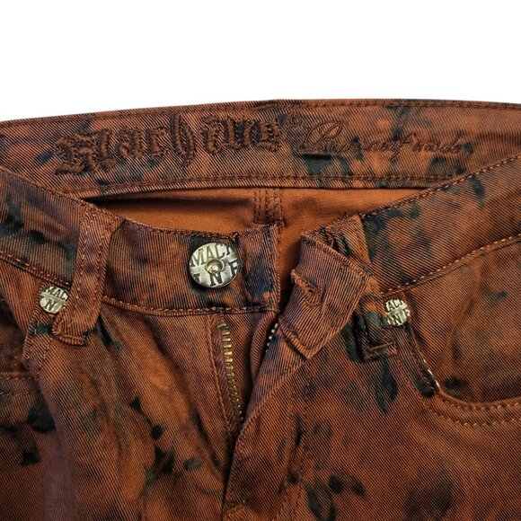 MACHINE | Youth Dark Red and Black Skinny Jeans - Picture 6 of 10